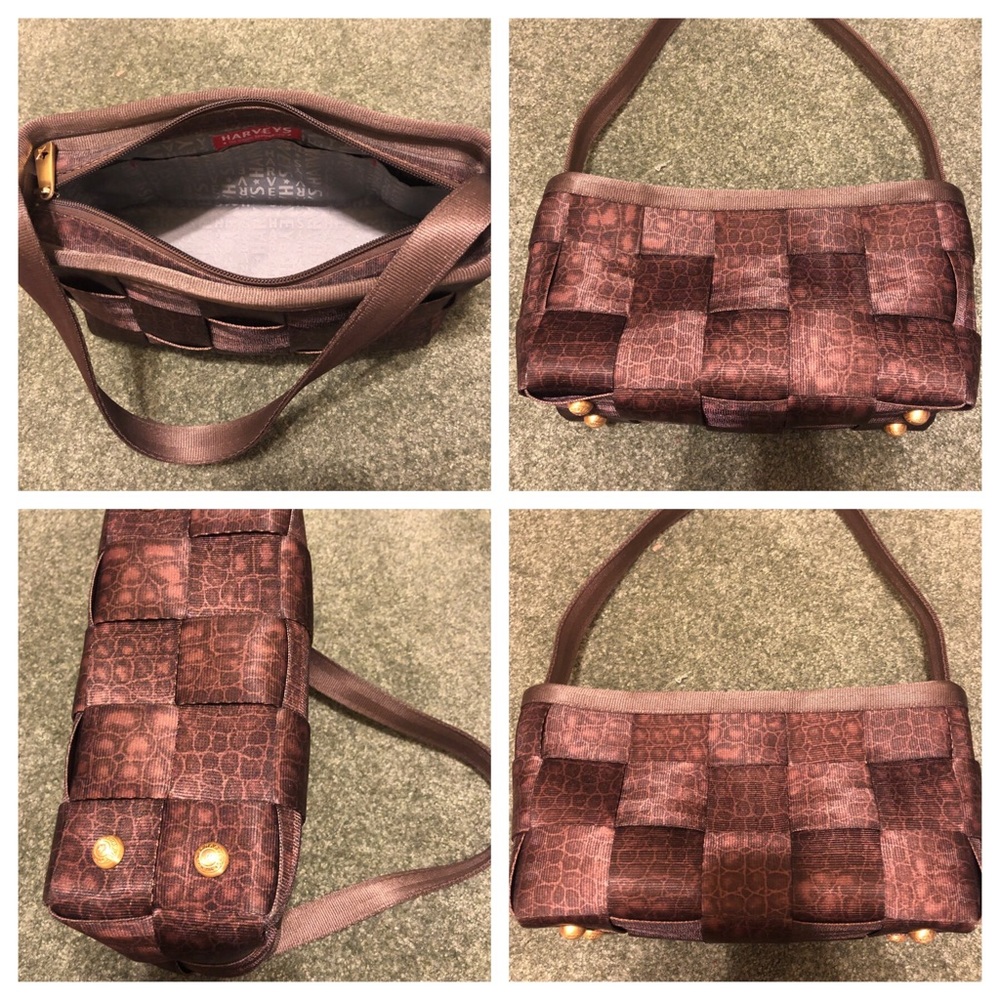 Harveys seatbelt crocodile baguette